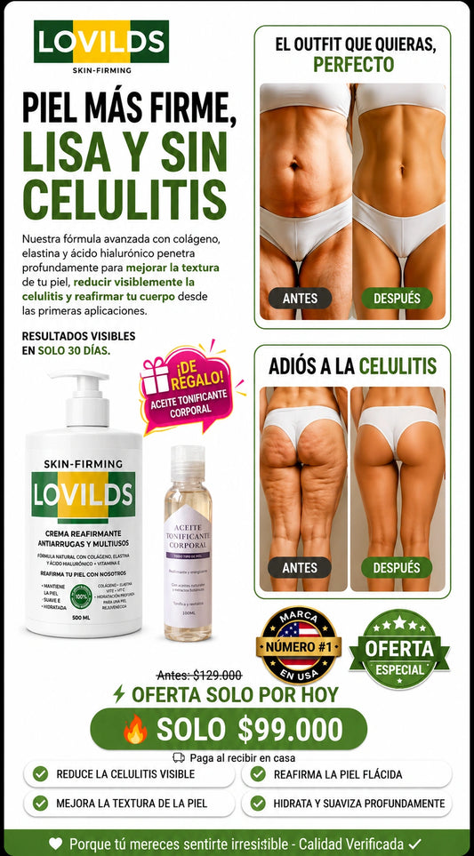 Crema Reafirmante - Ayuda a reducir arrugar y líneas finas en la piel